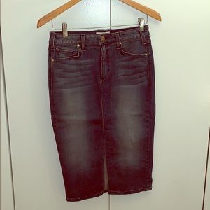 Premium denim skirt - dark wash